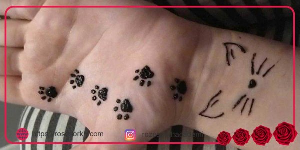  20 عکس نقش حنا ساده دخترانه