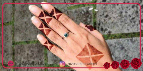  20 عکس نقش حنا ساده دخترانه