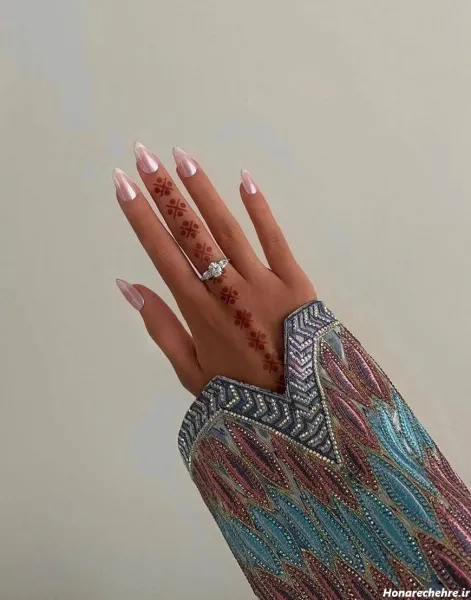  20 عکس نقش حنا ساده دخترانه