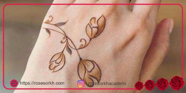  20 عکس نقش حنا ساده دخترانه