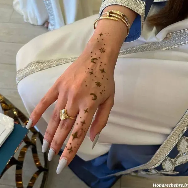  87 عکس نقش حنا جدید دخترانه