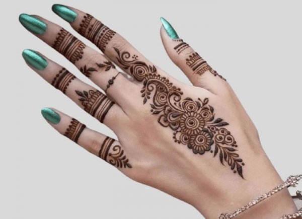  87 عکس نقش حنا جدید دخترانه