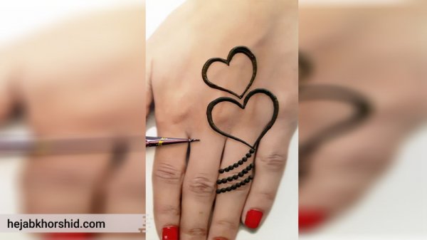  87 عکس نقش حنا جدید دخترانه