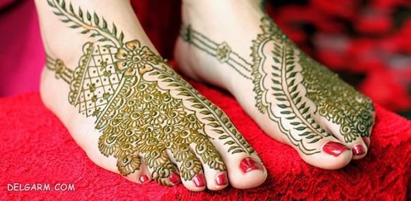  87 عکس نقش حنا جدید دخترانه