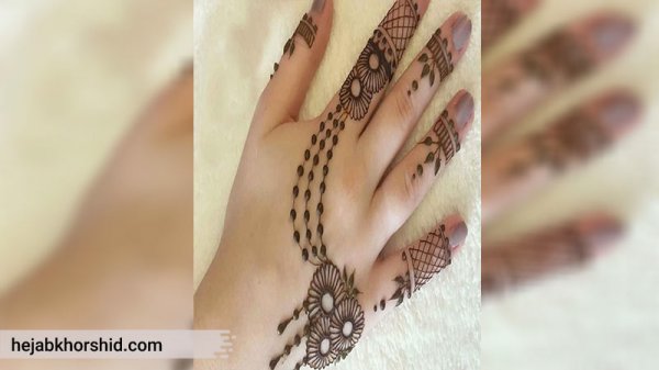  87 عکس نقش حنا جدید دخترانه