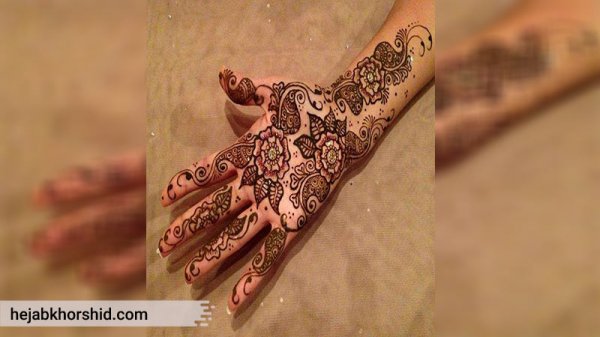  87 عکس نقش حنا جدید دخترانه