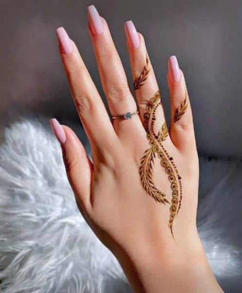 عکس نقش حنا جدید دخترانه