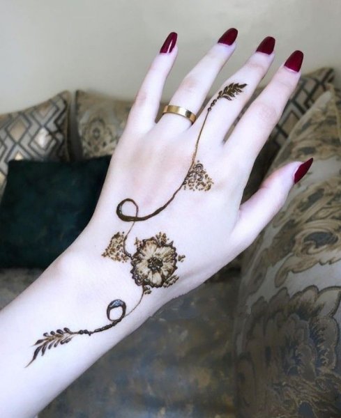  عکس نقش حنا جدید دخترانه