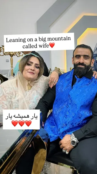  عکس هادی چوپان با همسرش