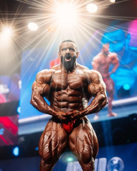  عکس هادی چوپان با آرنولد