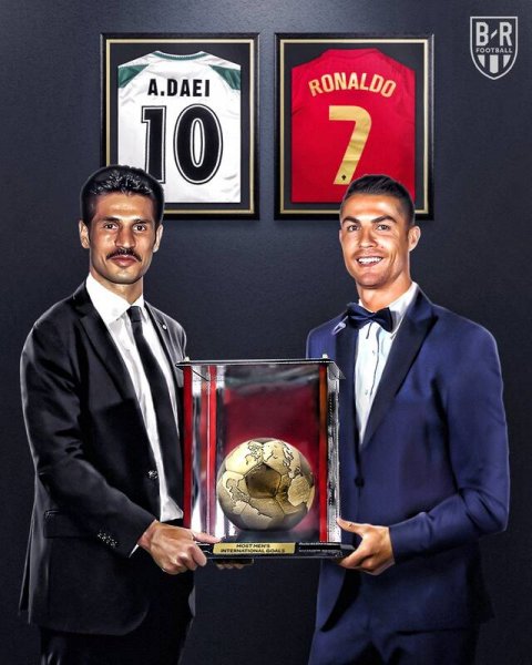  عکس علی دایی و رونالدو