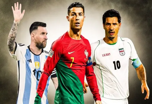  عکس علی دایی با مسی