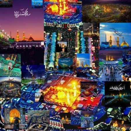  عکس حرم امام حسین از بالا