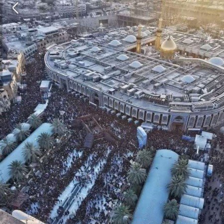  عکس حرم امام حسین از بالا
