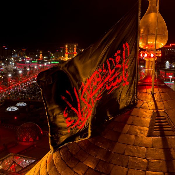عکس حرم امام حسین از نزدیک