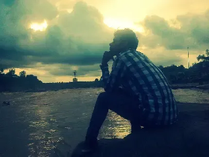  عکس پسر تنها و غمگین