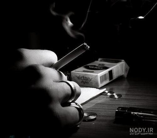  عکس پسر غمگین با سیگار