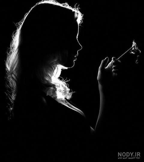  عکس سیگار کشیدن دختر غمگین