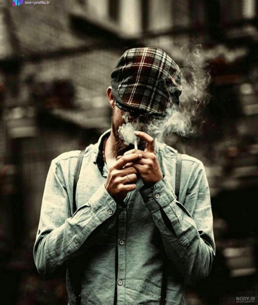  عکس سیگار کشیدن پسر غمگین