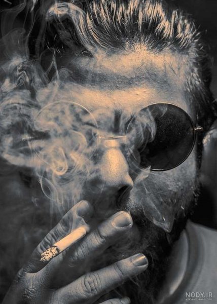  عکس سیگار کشیدن پسر غمگین