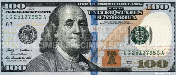 عکس 100 دلاری با کیفیت