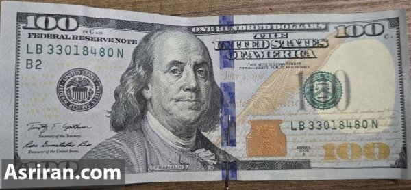 عکس ۱۰۰ دلاری اصل