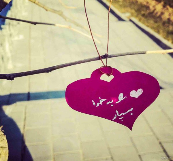  زیباترین عکس الله در قلب