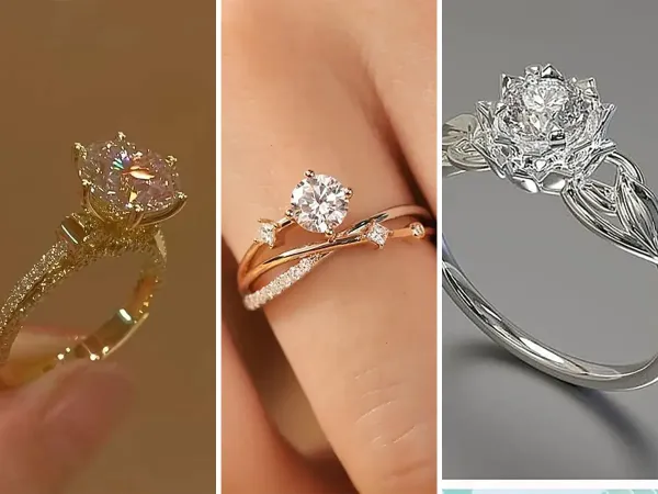  40 عکس انگشتر الماس زنانه اصل