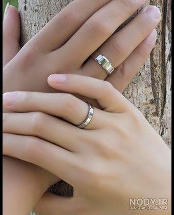  عکس حلقه نامزدی در دست دختر طبیعی