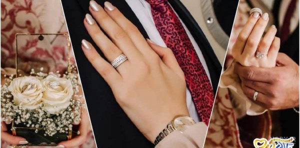  عکس حلقه نامزدی در دست دختر طبیعی