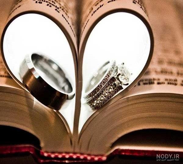  عکس حلقه نامزدی در دست دختر طبیعی