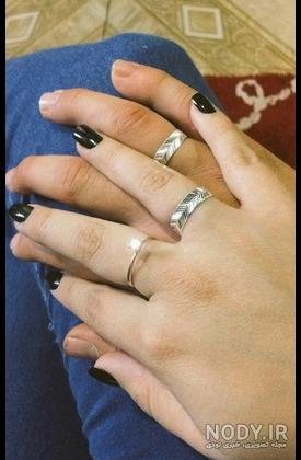  عکس حلقه نامزدی در دست دختر طبیعی