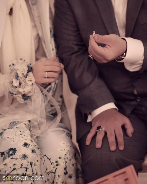 عکس حلقه و گل نامزدی