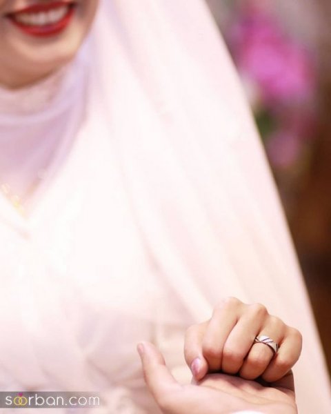 عکس حلقه و گل نامزدی