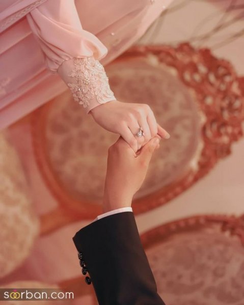  عکس حلقه نامزدی در دست دختر و پسر
