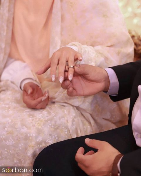  عکس حلقه نامزدی در دست دختر و پسر