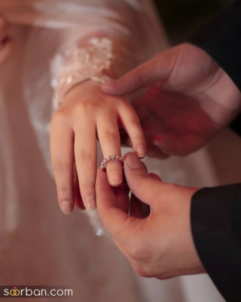  عکس حلقه نامزدی در دست دختر و پسر