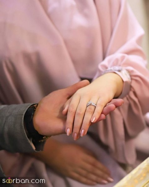 عکس حلقه و گل نامزدی