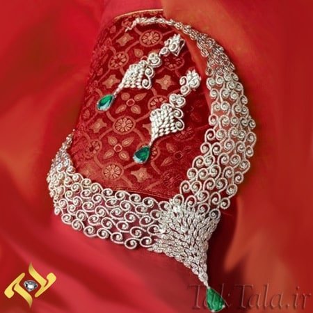  عکس سرویس جواهر زمرد و برلیان