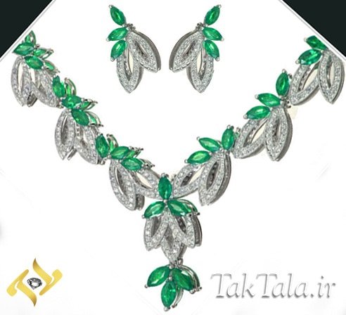  عکس سرویس زمرد برای عروس