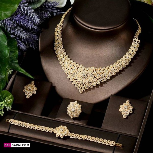  66 عکس سرویس طلا ایتالیایی بدون نگین