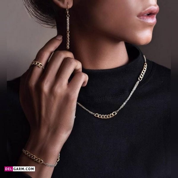  66 عکس سرویس طلا ایتالیایی بدون نگین