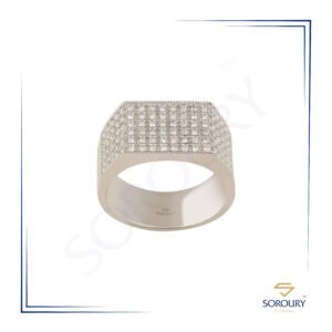 عکس انگشتر الماس تک نگین زنانه