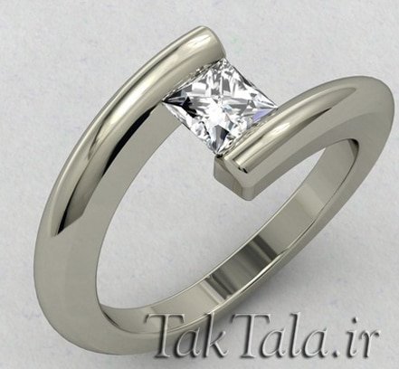  عکس انگشتر الماس تک نگین زنانه