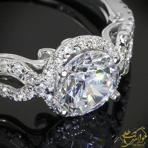  عکس انگشتر الماس تک نگین زنانه