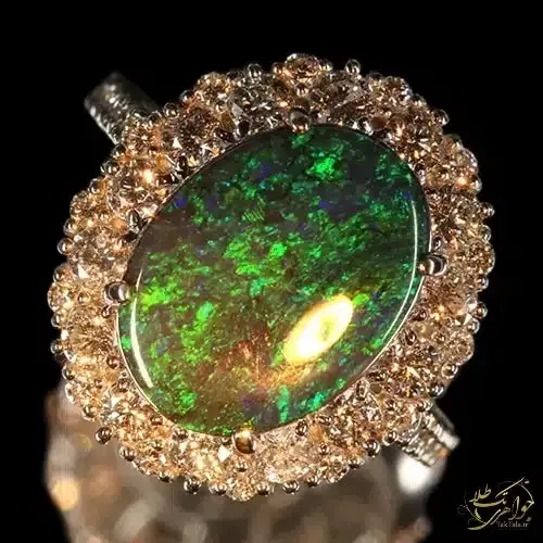  عکس انگشتر الماس تک نگین زنانه