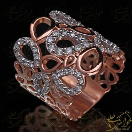  عکس انگشتر الماس تک نگین زنانه