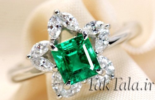 عکس انگشتر الماس تک نگین زنانه