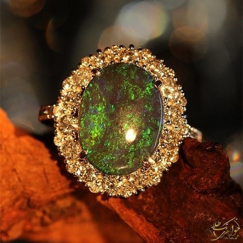  عکس انگشتر الماس تک نگین زنانه