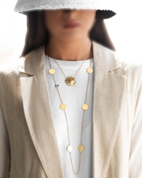  عکس گردنبند طلا زنانه سنگین